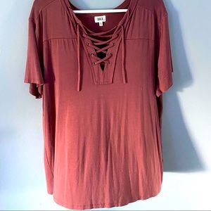 Women’s BKE Lace Up short sleeve from Buckle